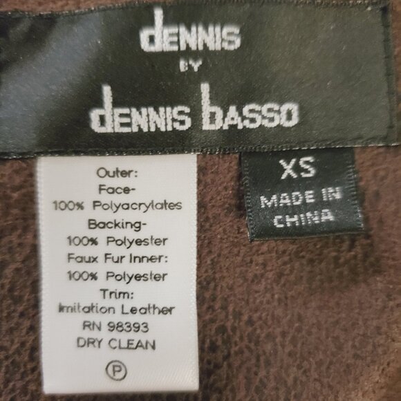 Dennis Basso Reversible Faux Fur/ Faux Suede Coat - Picture 9 of 9